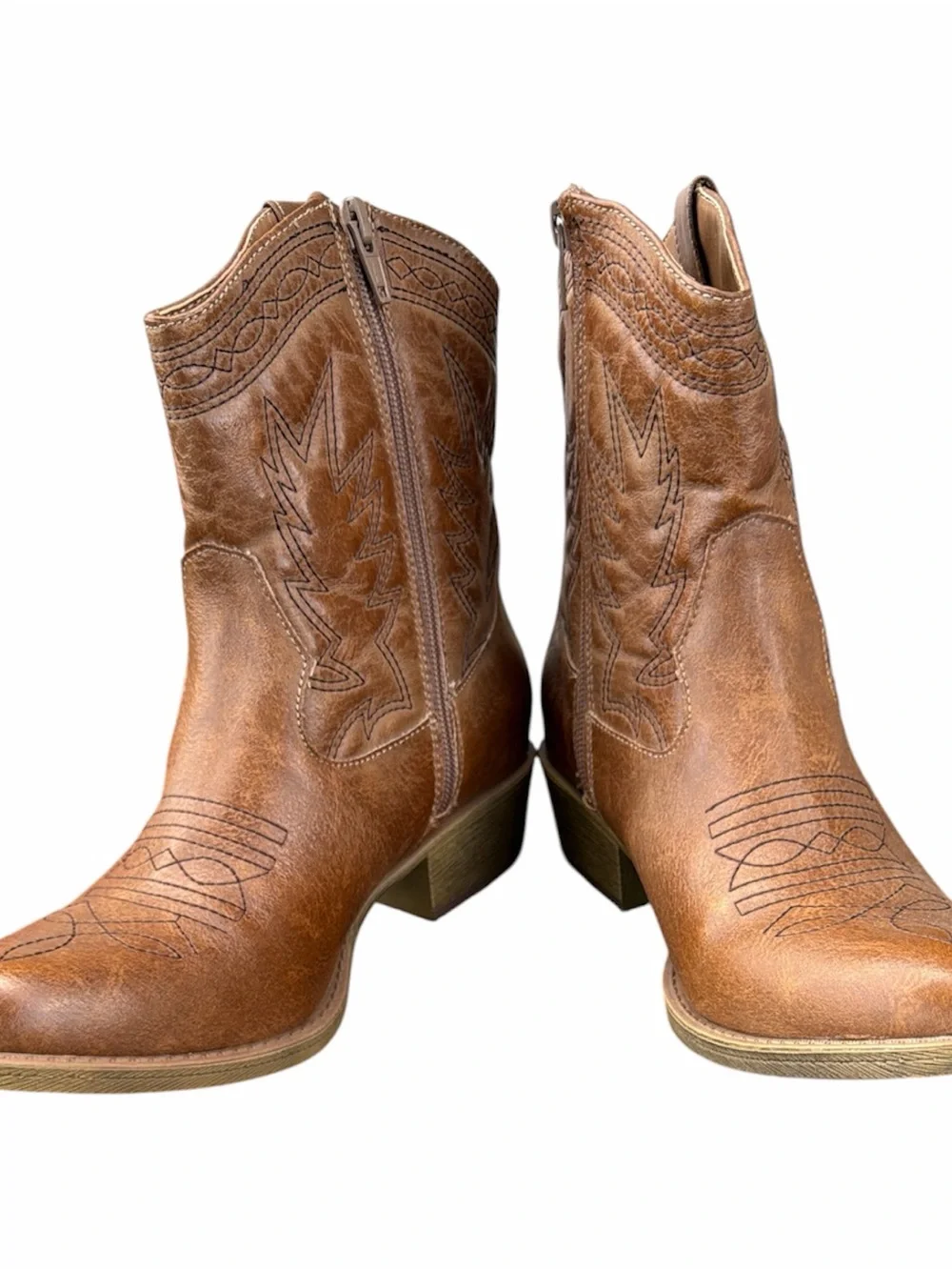 Coconuts by Matisse Tan Leather Slip-On Ankle Boots